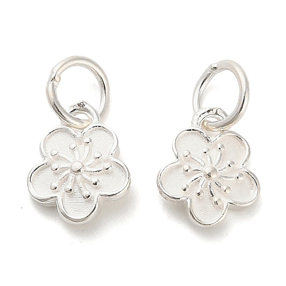 925 подвески-цветы из стерлингового серебра, с перемычками и 925 штампом