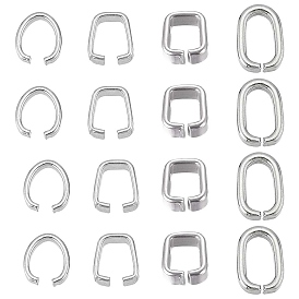 120 шт. 4 стили 304 быстроразъемные соединения из нержавеющей стали, связывающий кольца