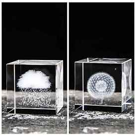 Glass Cube Display Decorations, for Home Desktop Decoration