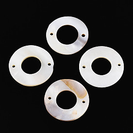 Подвески из натуральной пресноводной раковины, кольцевые звенья