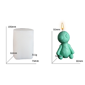 DIY Doll Silicone Candle Molds, Resin Casting Molds, For UV Resin, Epoxy Resin Jewelry Making