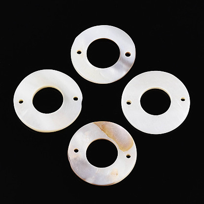 Подвески из натуральной пресноводной раковины, кольцевые звенья