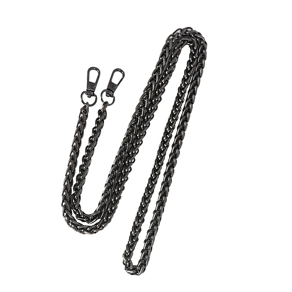 Цепочка для сумок из цинкового сплава, Сплав с застежками, для замены сумочки или сумки через плечо