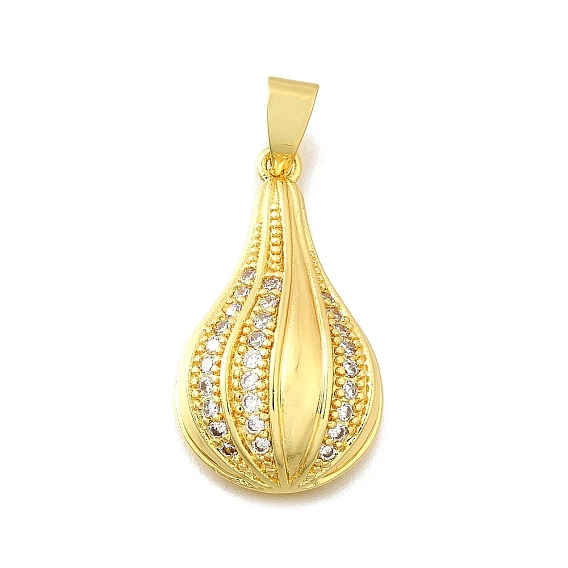 Латунные микро проложить кубического циркония подвески, слеза