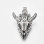 Tibetan Style Alloy Pendants, Sheep Skull Shape