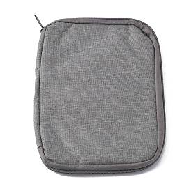 Bolsa de almacenamiento de correas de reloj de nylon, correa de reloj estuche de transporte, organizador de reloj y cable usb, con la cremallera, Rectángulo