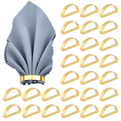 30кольцо для салфеток из сплава, золотые