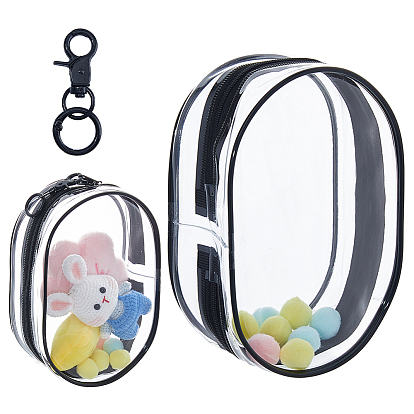 Прозрачные пластиковые пакеты для хранения кукол на молнии, прямоугольник с застежками