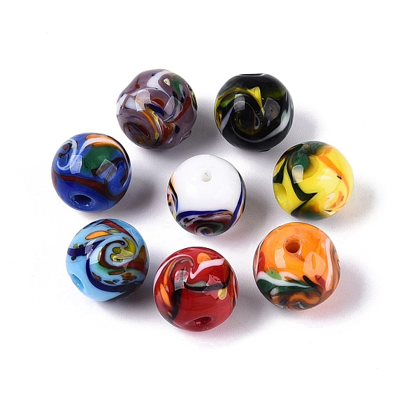 Бусины лэмпворк , круглые