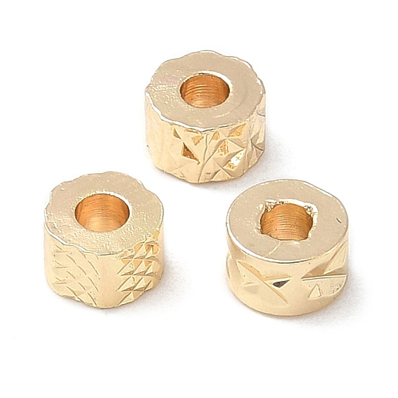 Латунные бусины, долговечный, текстурированная колонка