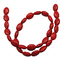 Synthetic Howlite Beads, Dyed, Oval, 14x10x5mm, Hole: 1mm, about 1000pcs/kg