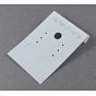 Plastic Earring Display Card, Rectangle, 51x37mm
