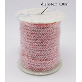 Жемчужные шнуры, 5 мм, около 21.87 ярдов (20 м) / рулон