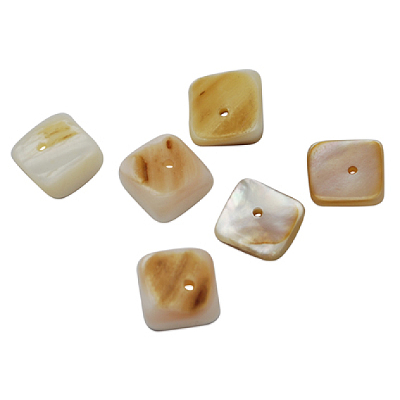 Natural Freshwater Shell Beads, Mixed, 9x8x3mm, Hole: 2mm