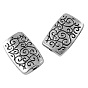 Tibetan Style Alloy Beads, Lead Free & Cadmium Free, Rectangle