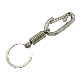 Iron Lobster Clasp Keychain, 35x112x11mm