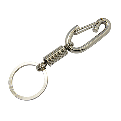 Iron Lobster Clasp Keychain, 35x112x11mm