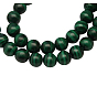 Perles de pierres fines , malachite naturel, Grade a, ronde, verte
