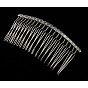 Iron Hair Comb Findings, 37x77mm