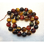 Gemstone Beads, Colorful Tiger Eye, Grade A, Round