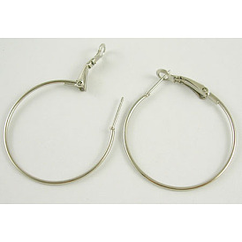 Iron Hoop Earrings, 35mm