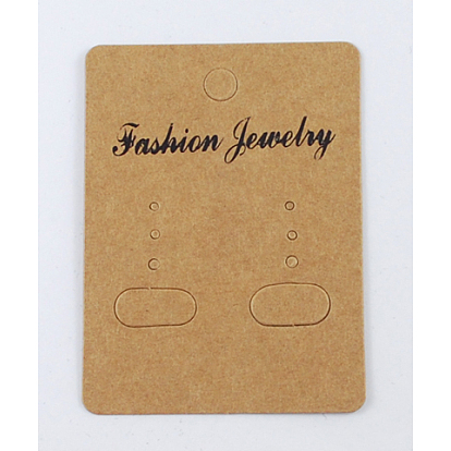 Paper Earring Display Card, Rectangle, 67x50mm