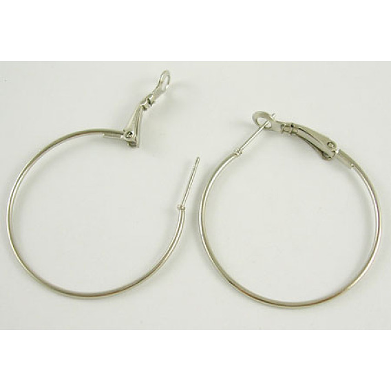 Iron Hoop Earrings, 35mm