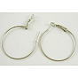 Iron Hoop Earrings, 35mm