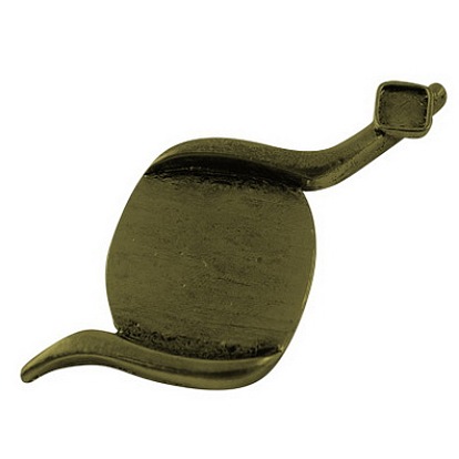 Тибетский сплав Стиль Овальный крупные кулоны, без свинца и без кадмия, 65x36x4 мм, отверстие : 3 мм