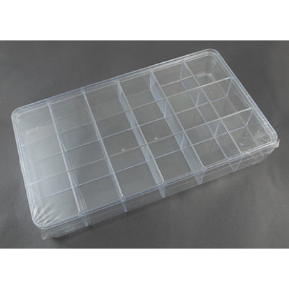 Plastic Bead Containers, Box, 290x165x47mm