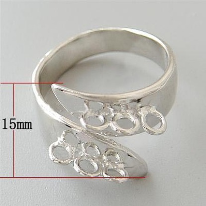 Манжеты латунные кольца, пустое кольцо петли, без никеля , 18 мм