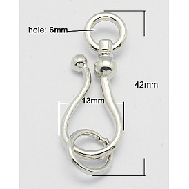 Brass Hook and Eye Clasps