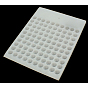 Plastic Bead Counter Boards, for Counting 10mm 100 Beads, 115x150x8mm, Bead Size: 10mm