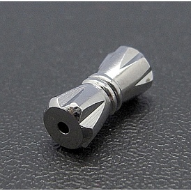 Brass Screw Clasps, Jewelry Components, 11x5mm, Hole: 1mm