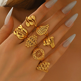 Латунные регулируемые открытые манжеты для женщин