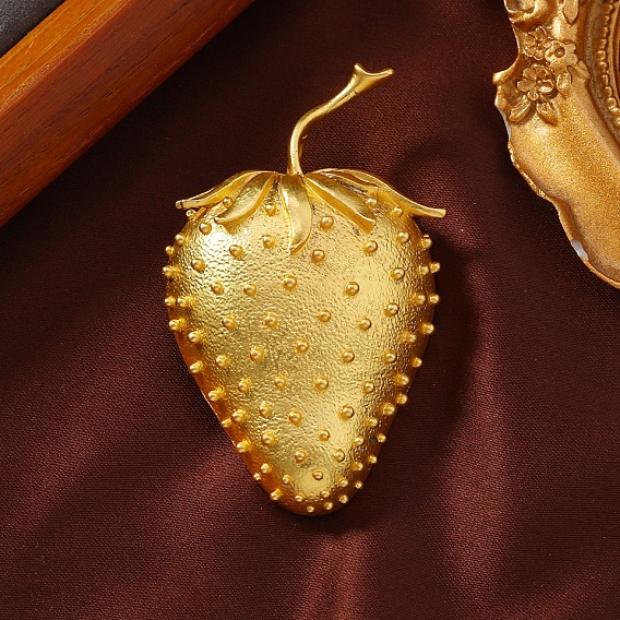 Броши из матового золотого сплава