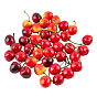 120Pcs 3 Colors Foam Display Decorations, Imitation Food, Cherry