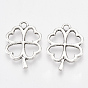 Сплавочные подвески тибетского стиля, без кадмия и без свинца, клевер