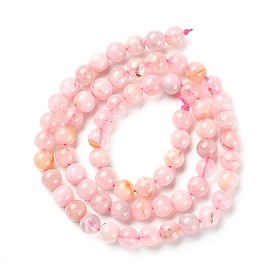 5 Strands Natural Rose Quartz Beads Strands, Round