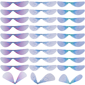 180шт 3 цвета волокна тюль украшения аксессуары, поделка крыла стрекозы из органзы