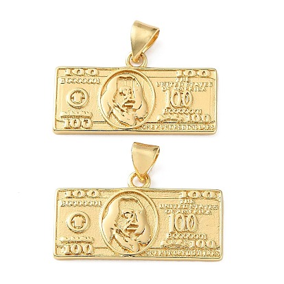 Латунные подвески, подвески в виде долларовых купюр