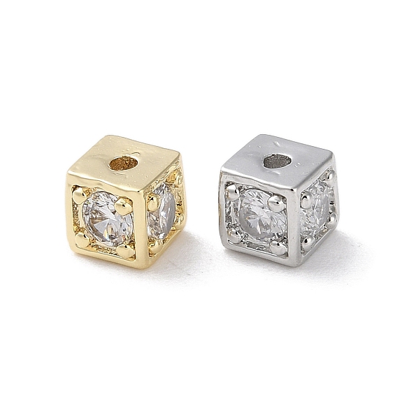 Латунные микропаве из прозрачного кубического циркония, без кадмия, без никеля и без свинца, кубические