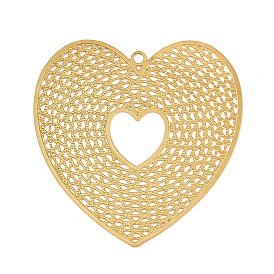 304 подвески из травленого металла из нержавеющей стали, шарма сердца