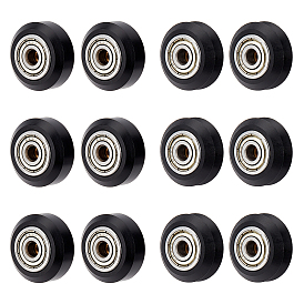 Olycraft 12Pcs 2 Style Plastic & Steel Pulley, for 3D Printer