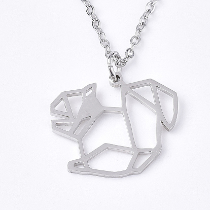 201 подвесные из нержавеющей стали ожерелья, с кабельными цепями, белка