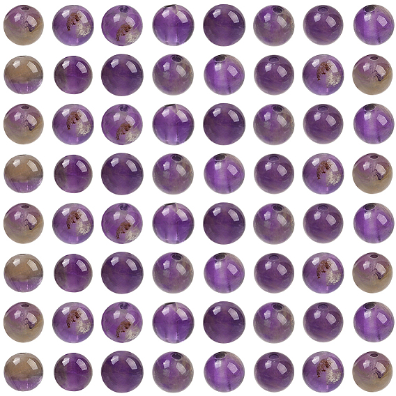 Природный аметист бисера, круглые