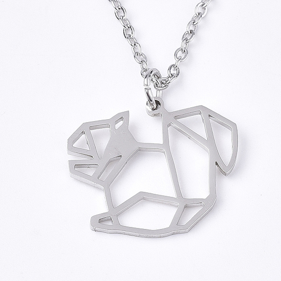 201 подвесные из нержавеющей стали ожерелья, с кабельными цепями, белка