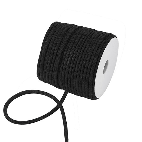 50 Yards Polyester Cord, Round, for Sewing, DIY Craft, with Plastic Spool