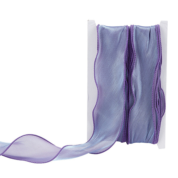 Лента из полиэстеровой органзы радужного цвета, радужная лента для банта, цветок, украшение подарка