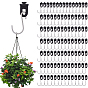 201 Stainless Steel Greenhouse S Hooks Hanger, with Plastic Fixing Clips